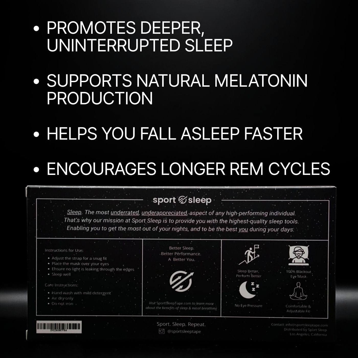 Sport Sleep 100% Blackout Mask