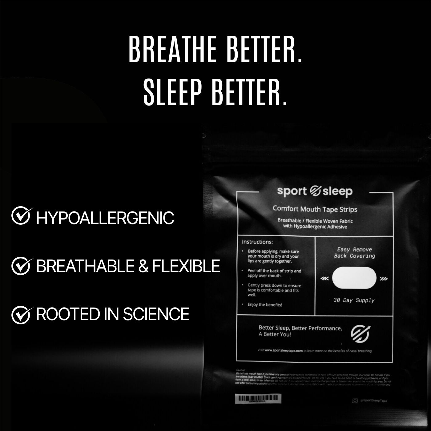Sport Sleep Mouth Tape