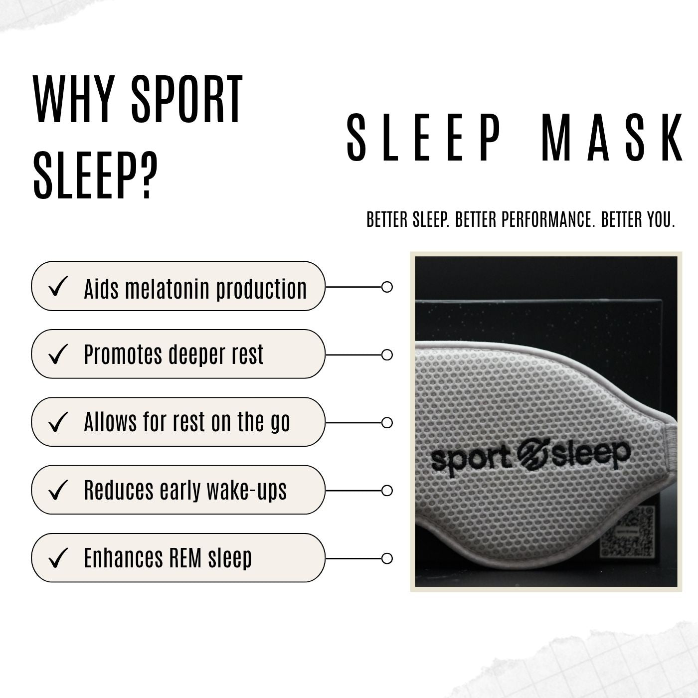 Sport Sleep 100% Blackout Mask