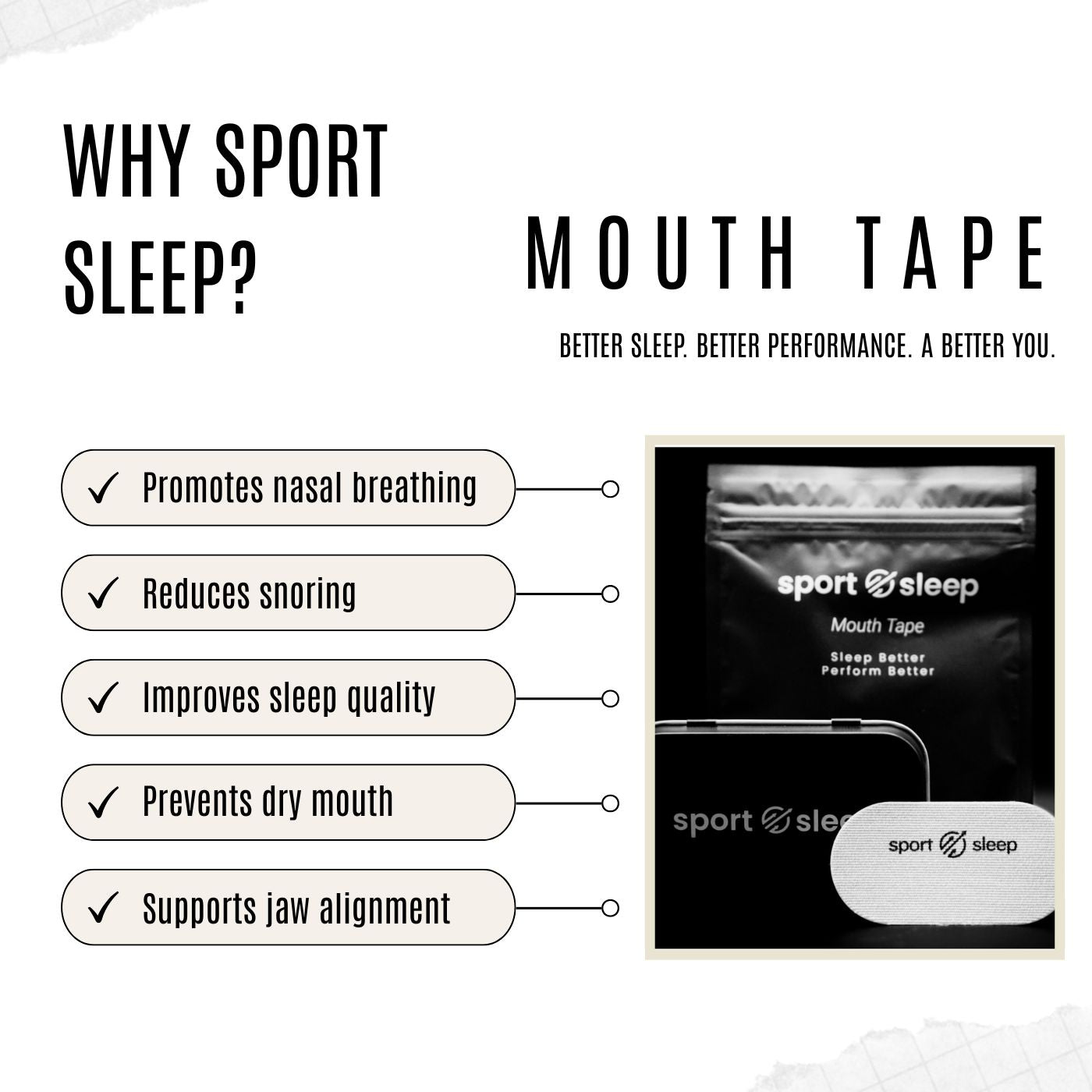 Sport Sleep Mouth Tape