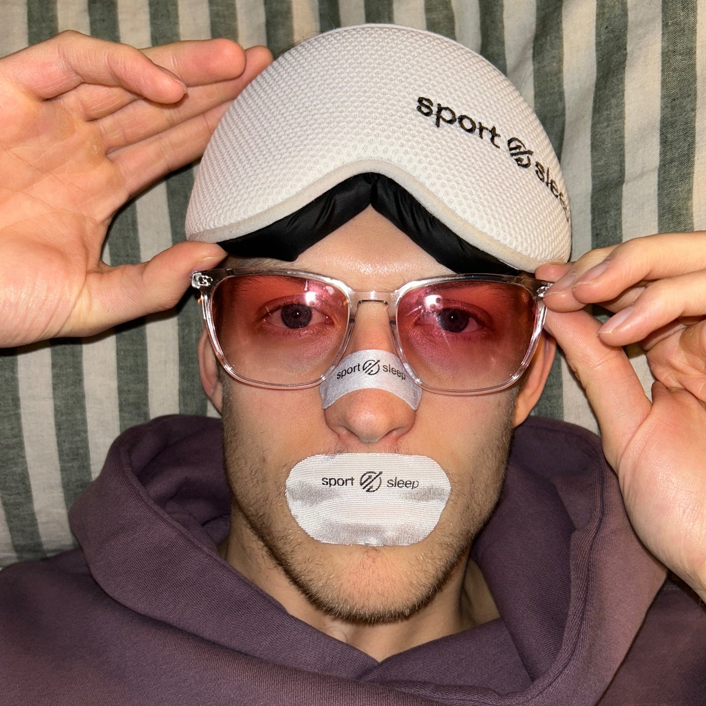 *NEW PRODUCT BUNDLE* 6 Month Supply of Nose Strips + Mouth Tape, Blue Light Blocking Glasses, Sleep Mask + Tin (OUR BEST DEAL OF THE YEAR, OVER 50% OFF)